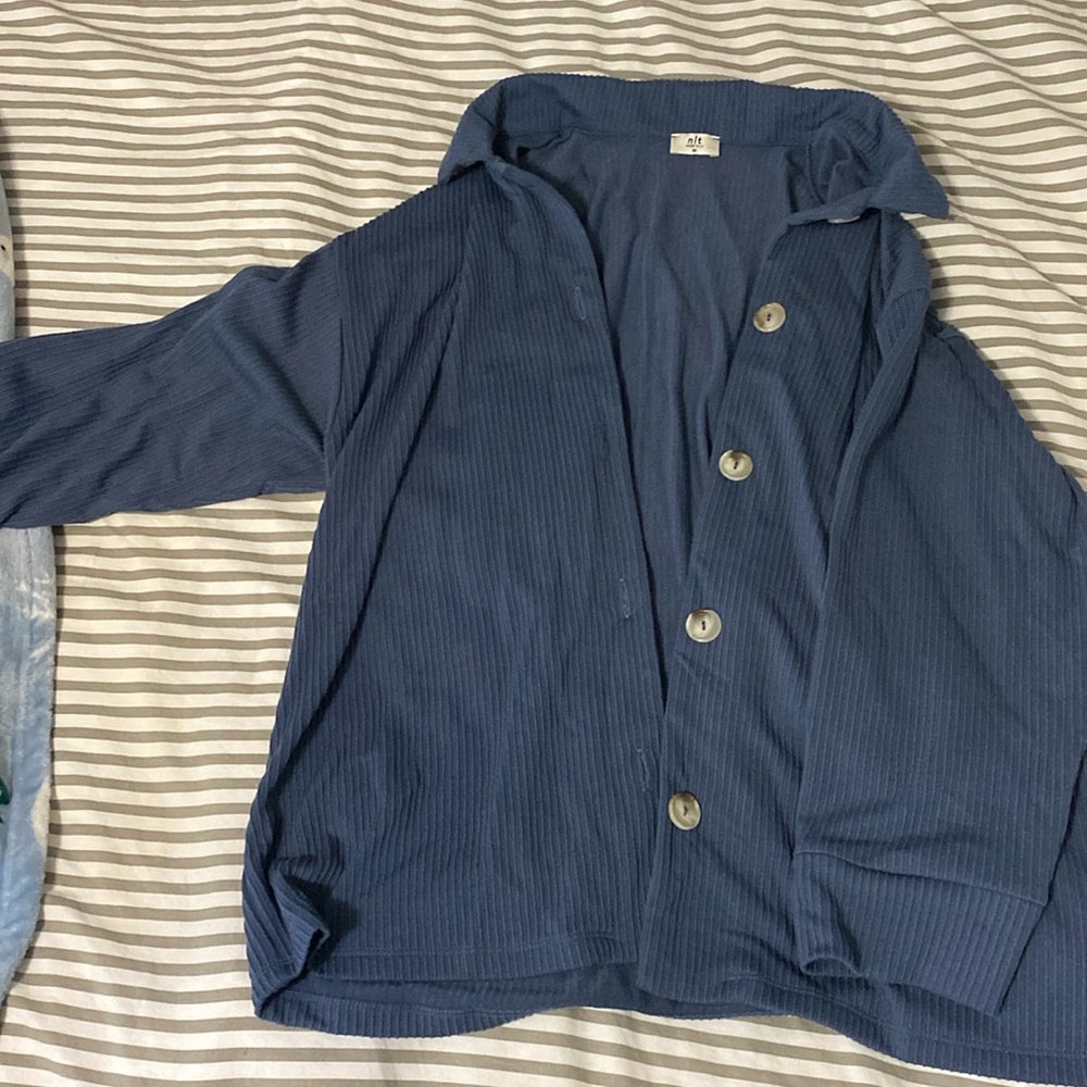 Blue pj top